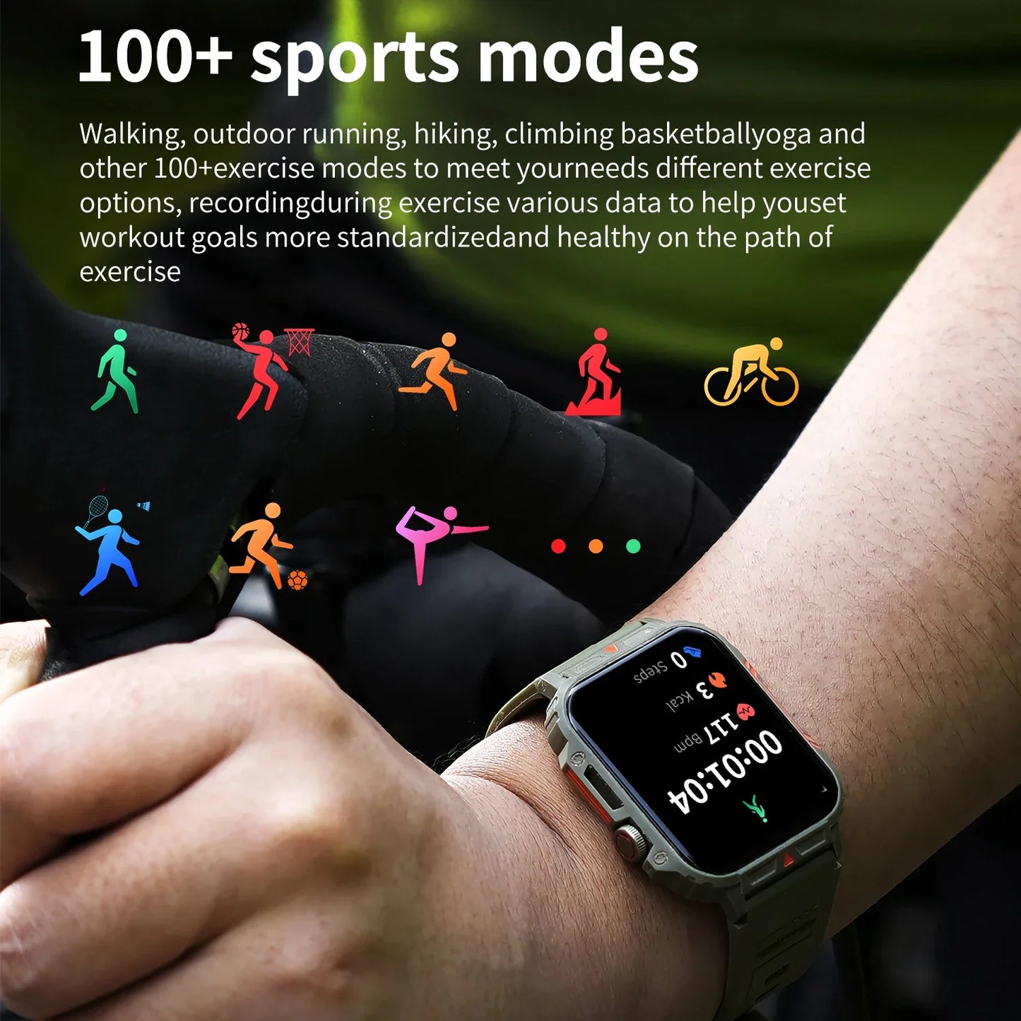 Outdoor Military Smartwatch
