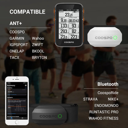 BLE ANT+ Heart Rate Monitor Chest Strap