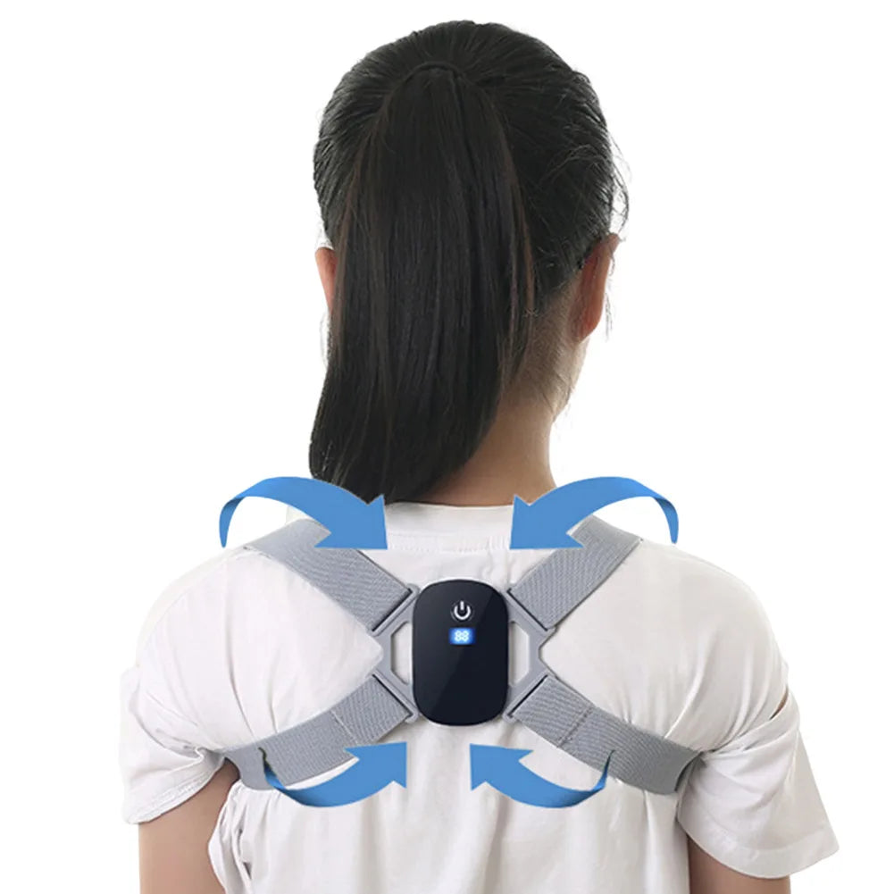 8-shaped Back Correction Belt Smart Sensor 400mAh Sitting Posture Corrector Vibration Reminder Adjustable for Children Adults